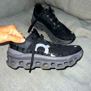 On Running black womens shoes size 8- WORN ONLY A FEW TIMES